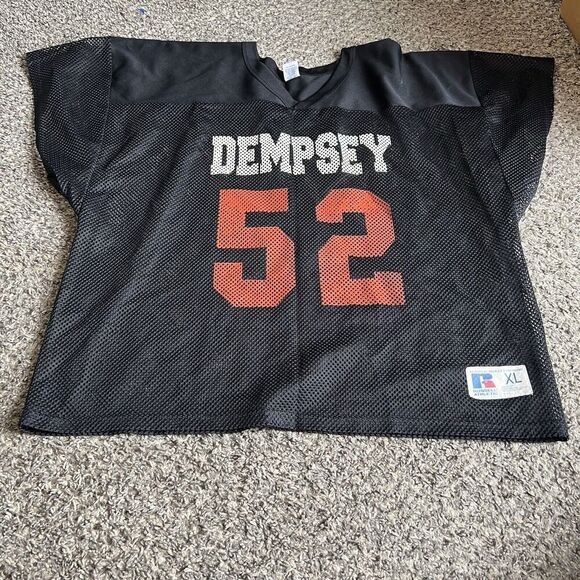 Game Worn Used Princeton Tigers Football Jersey Russell Size XL Dempsey #52